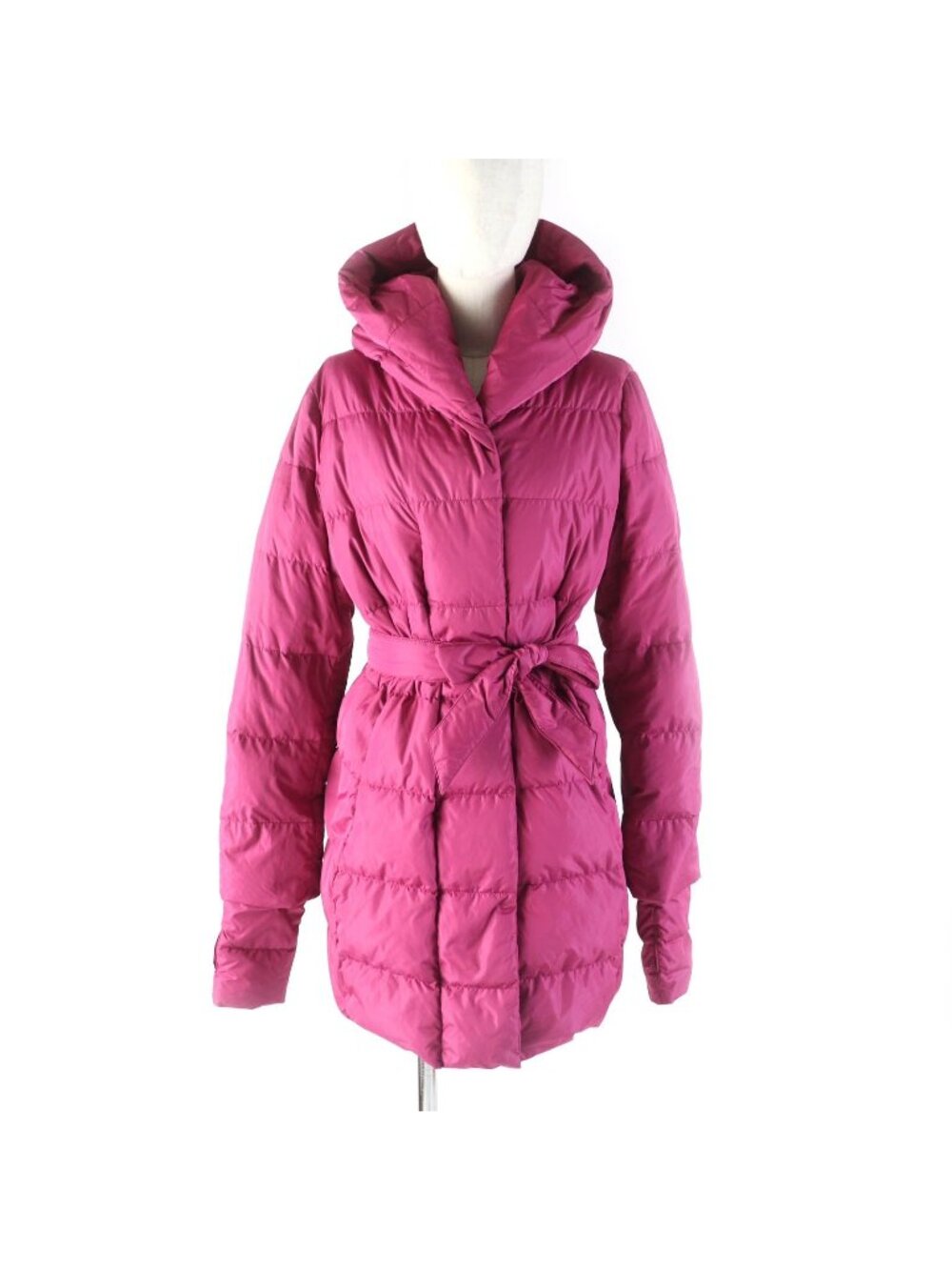 Max Mara Weekend Hood with Belt Hiyokudate Down Coat Pink 42